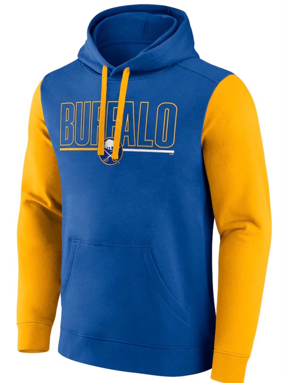 Buffalo Sabres Logo Athletic Deliver Fleece Pullover Hoodie Sz. Various